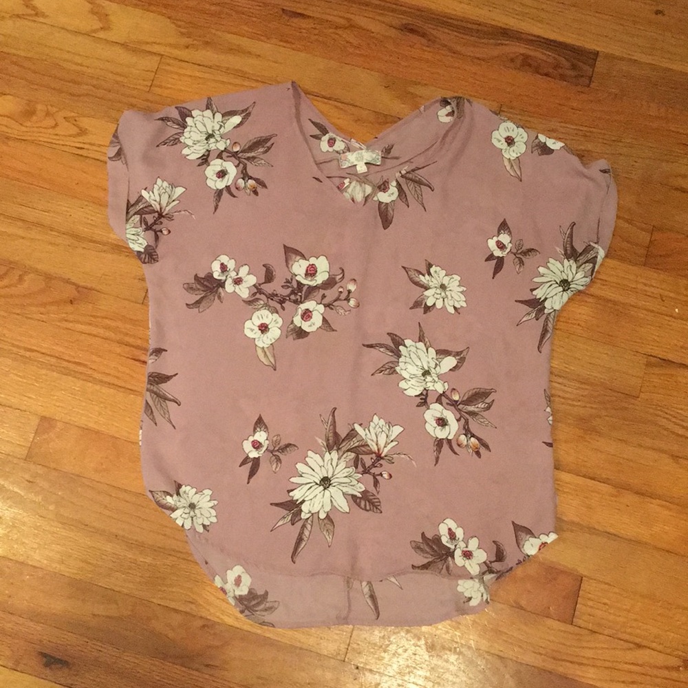 Pink rose blouse